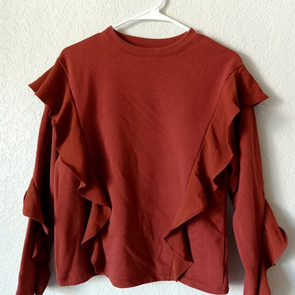 a new day Tops - 🌸 Host Pick 🌸 Women's Ruffle Long Sleeve Sweatshirts